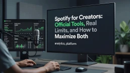 Professional header image for educational tutorial: Spotify for Creators: Official Tools, Real Limits, and Ho...